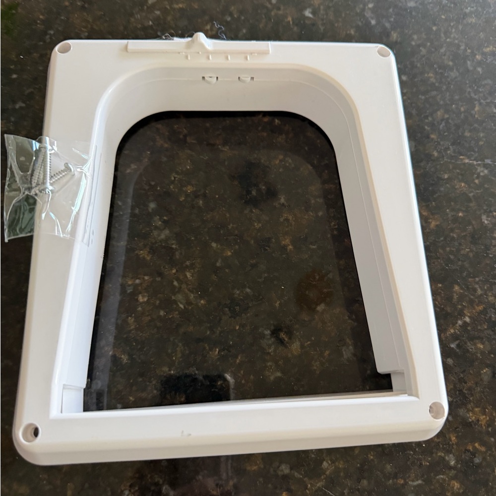 White Pet Door Frame Replacement